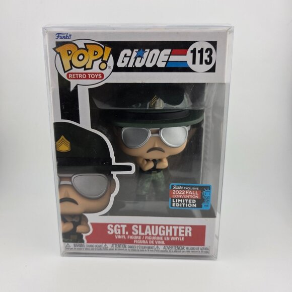 2022 Funko Pop! Retro Toys: G.I. Joe #113 SGT. Slaughter Vinyl Figure NEW - Picture 1 of 5